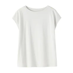 T‐shirt en jersey à manches cap pour femme