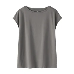 T‐shirt en jersey à manches cap pour femme