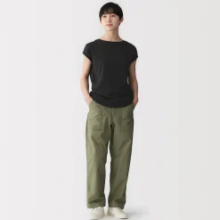 T‐shirt en jersey à manches cap pour femme