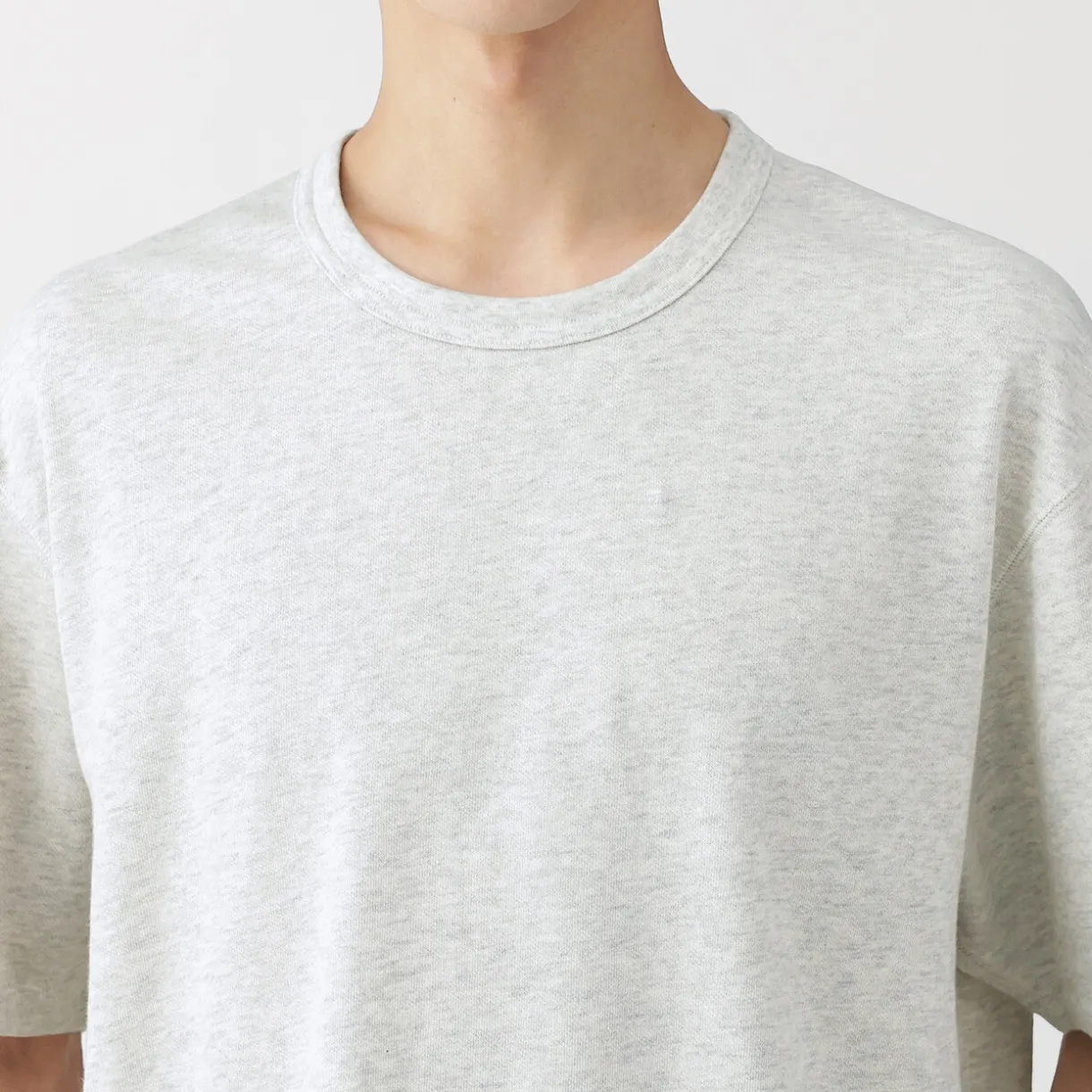 T-shirt en jersey bouclé de coton biologique pour homme