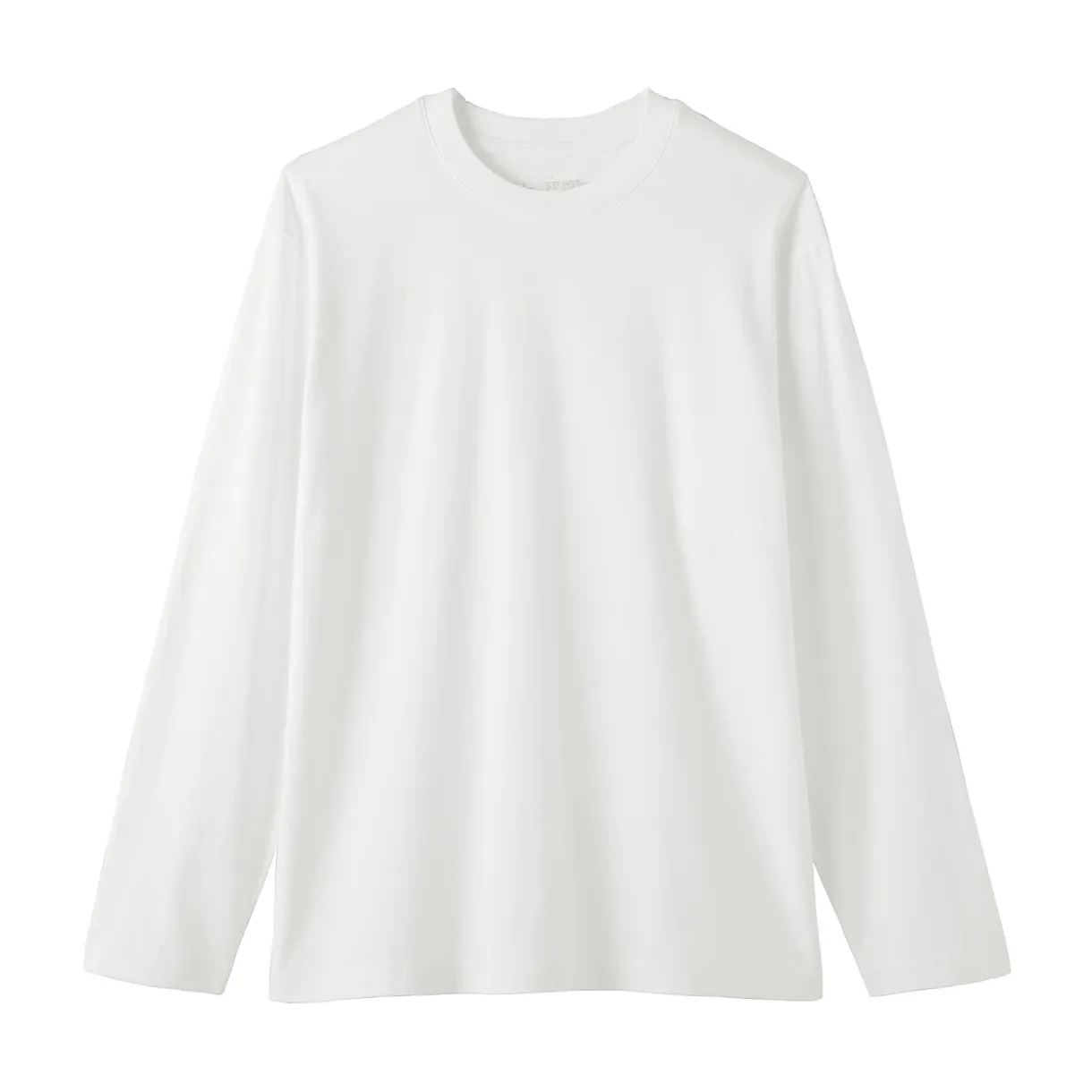 T‐shirt en jersey de coton lavé manches longues pour homme