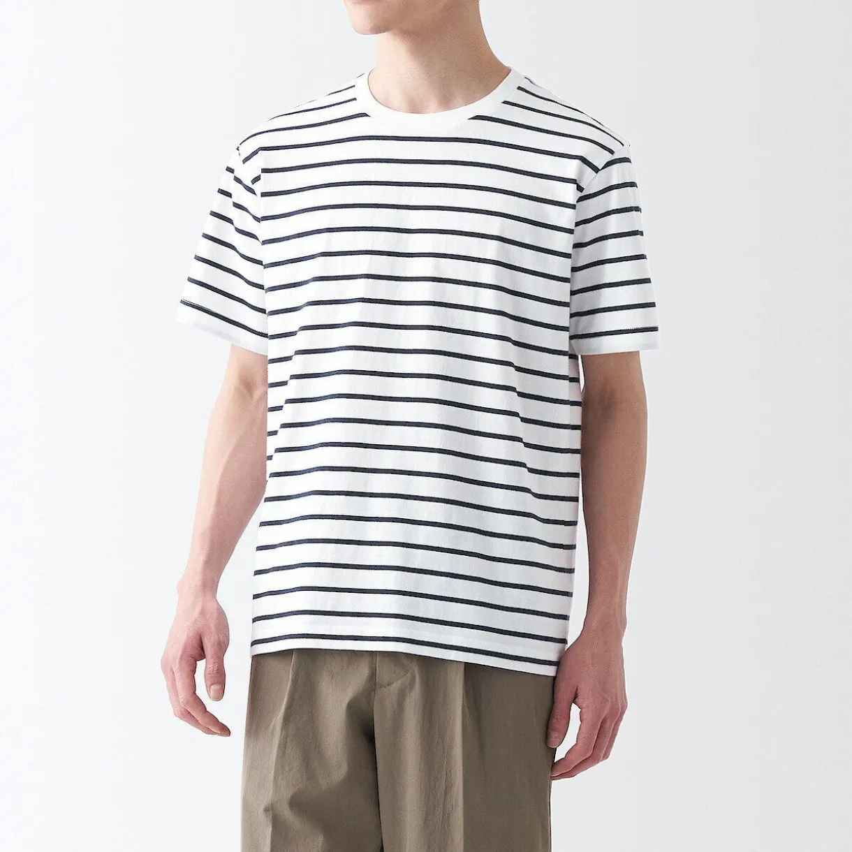 T‐shirt en jersey de coton manches courtes homme