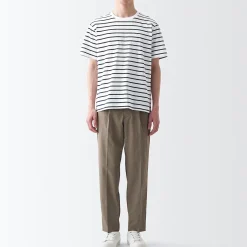 T‐shirt en jersey de coton manches courtes homme