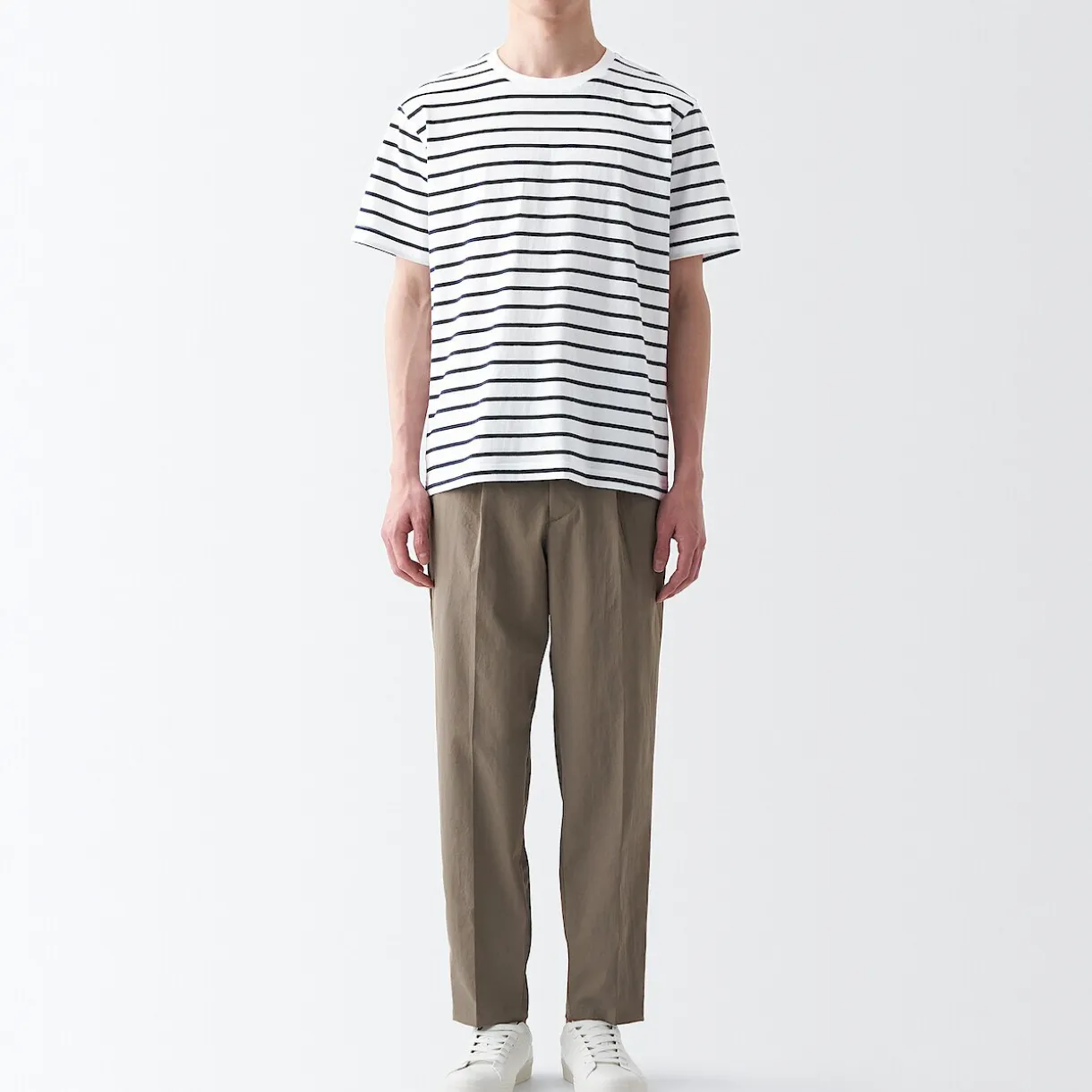 T‐shirt en jersey de coton manches courtes homme