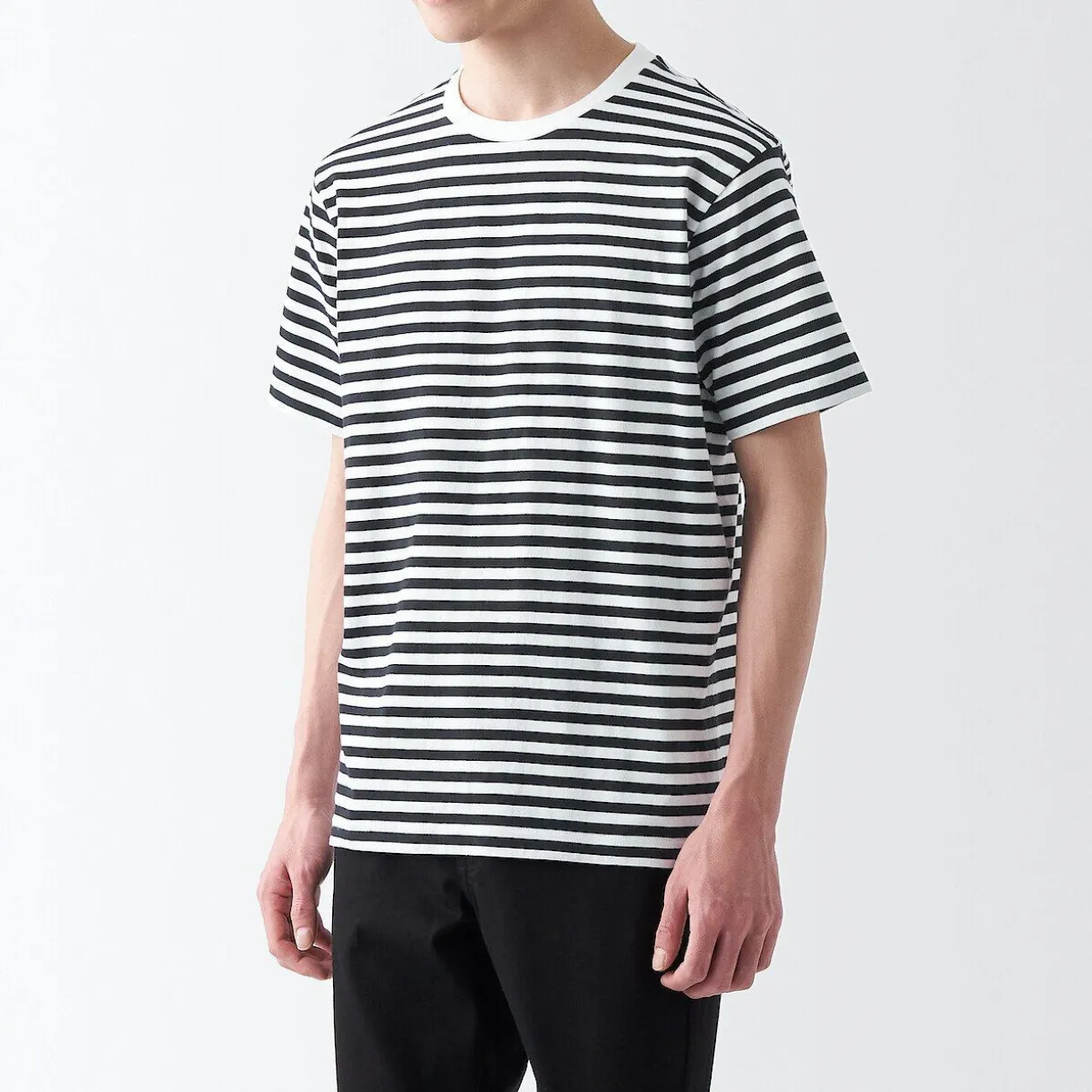 T‐shirt en jersey de coton manches courtes homme