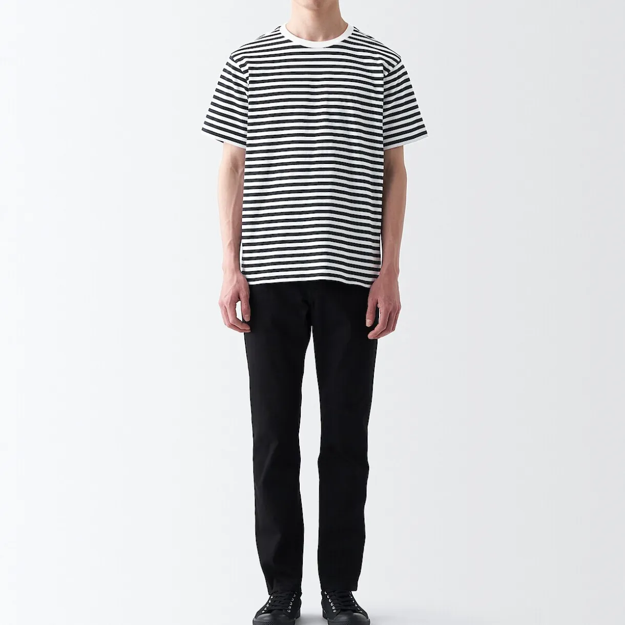 T‐shirt en jersey de coton manches courtes homme