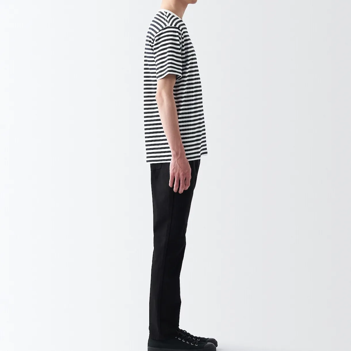 T‐shirt en jersey de coton manches courtes homme