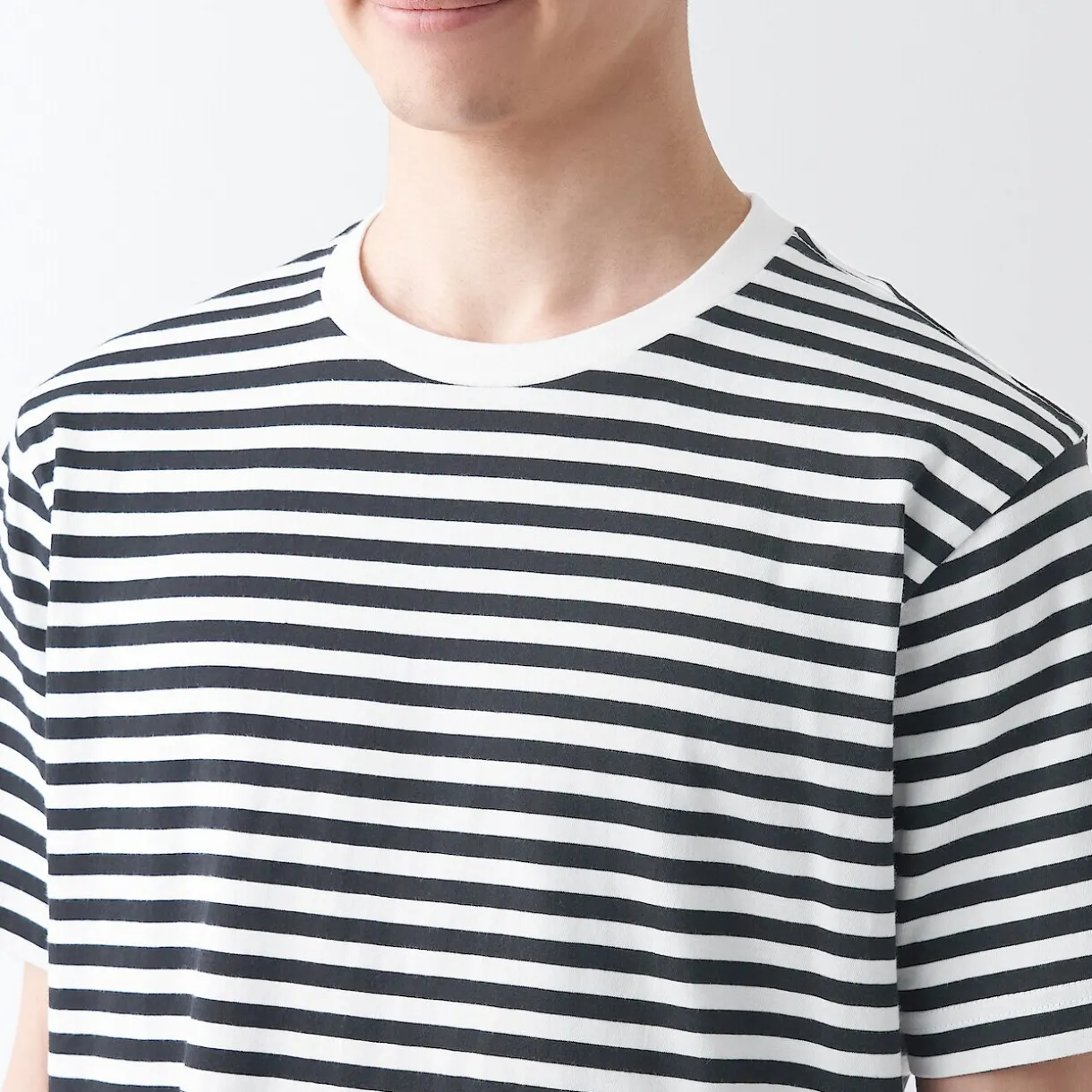 T‐shirt en jersey de coton manches courtes homme