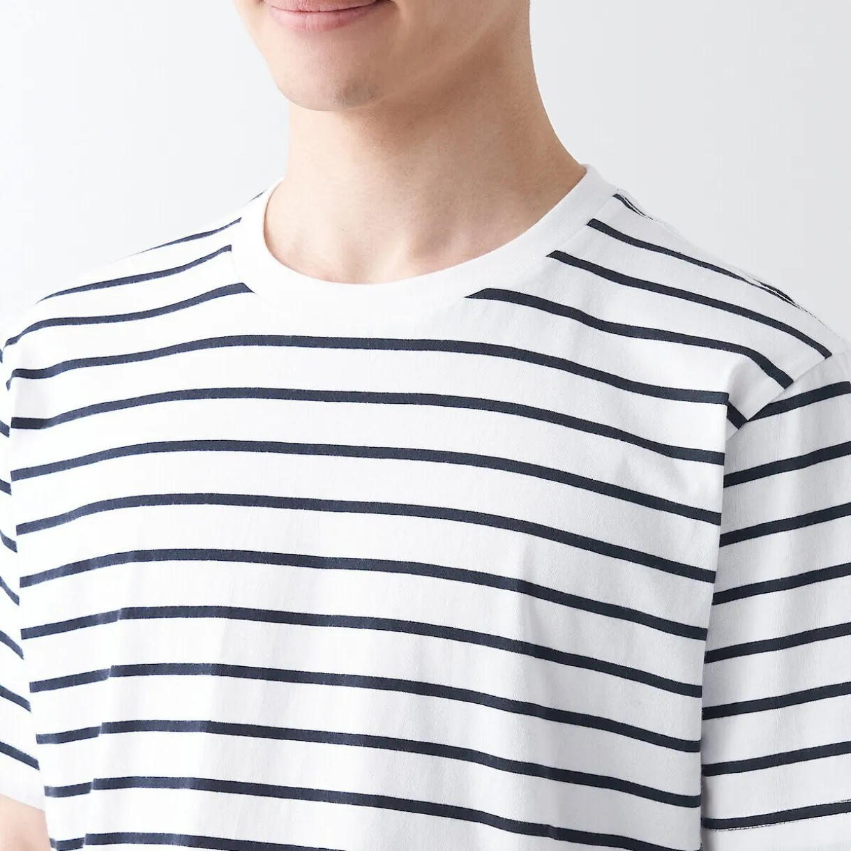 T‐shirt en jersey de coton manches courtes homme