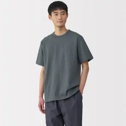 T‐shirt en jersey de coton épais manches courtes pour homme