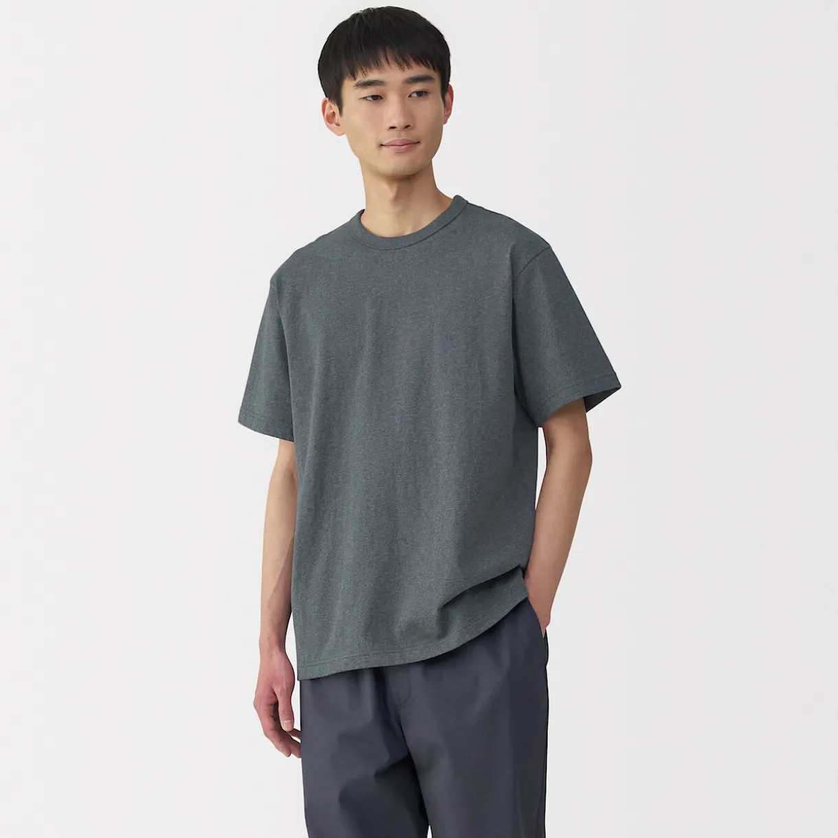 T‐shirt en jersey de coton épais manches courtes pour homme