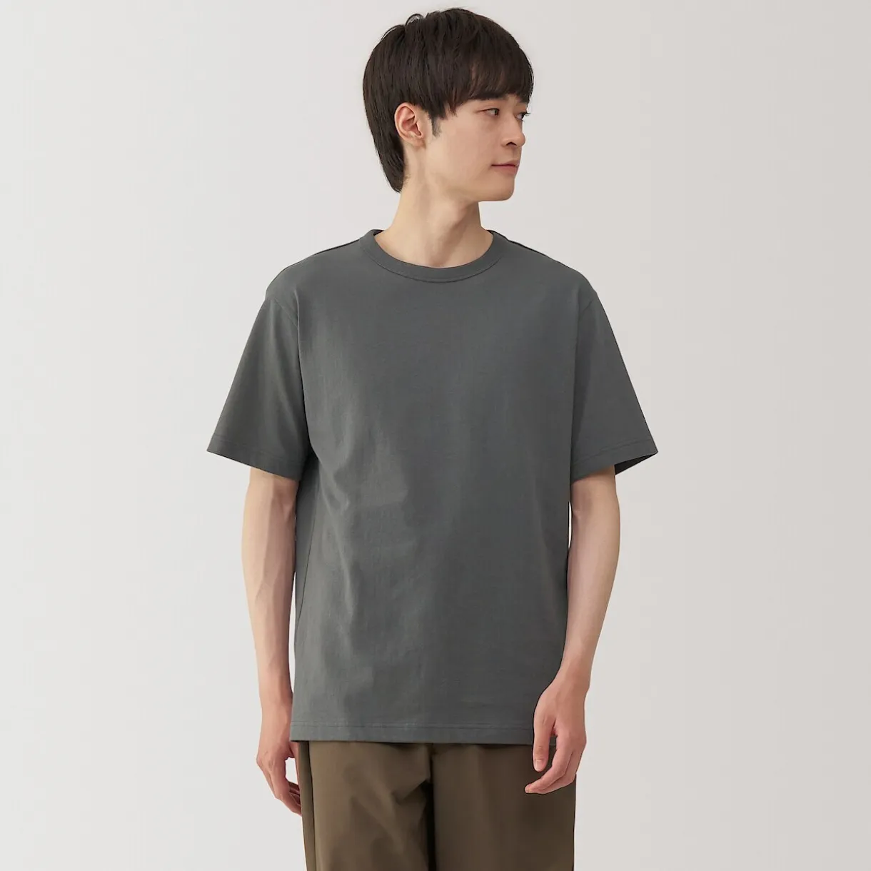 T‐shirt en jersey de coton épais manches courtes pour homme