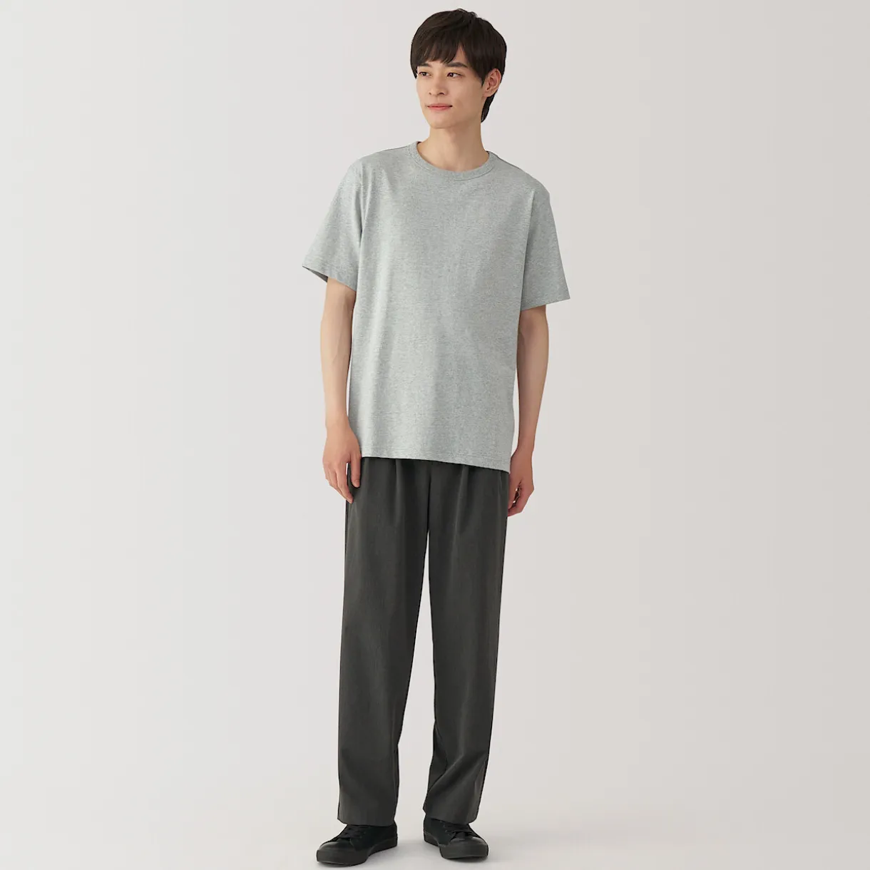 T‐shirt en jersey de coton épais manches courtes pour homme
