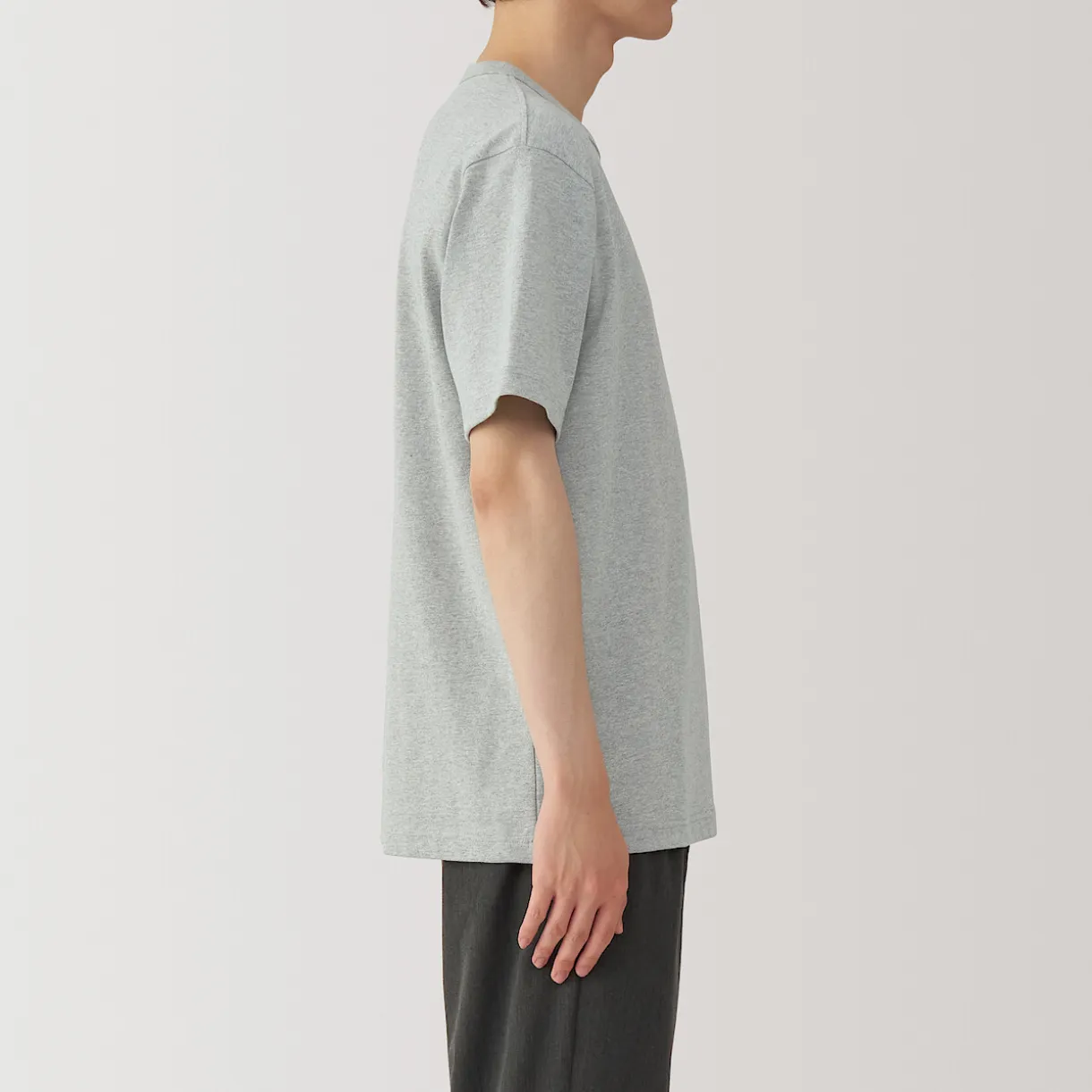 T‐shirt en jersey de coton épais manches courtes pour homme
