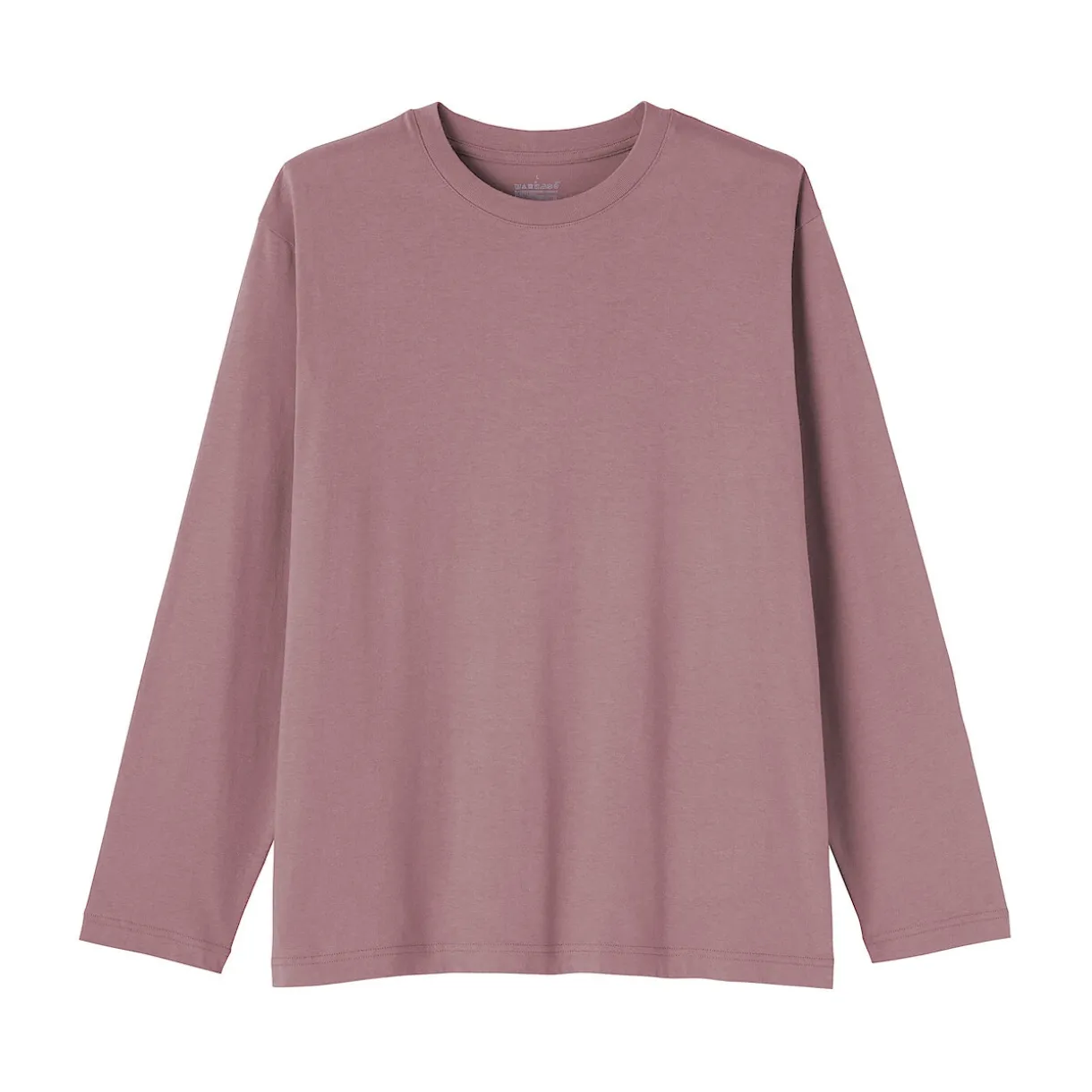 T‐shirt en jersey de coton lavé manches longues pour homme
