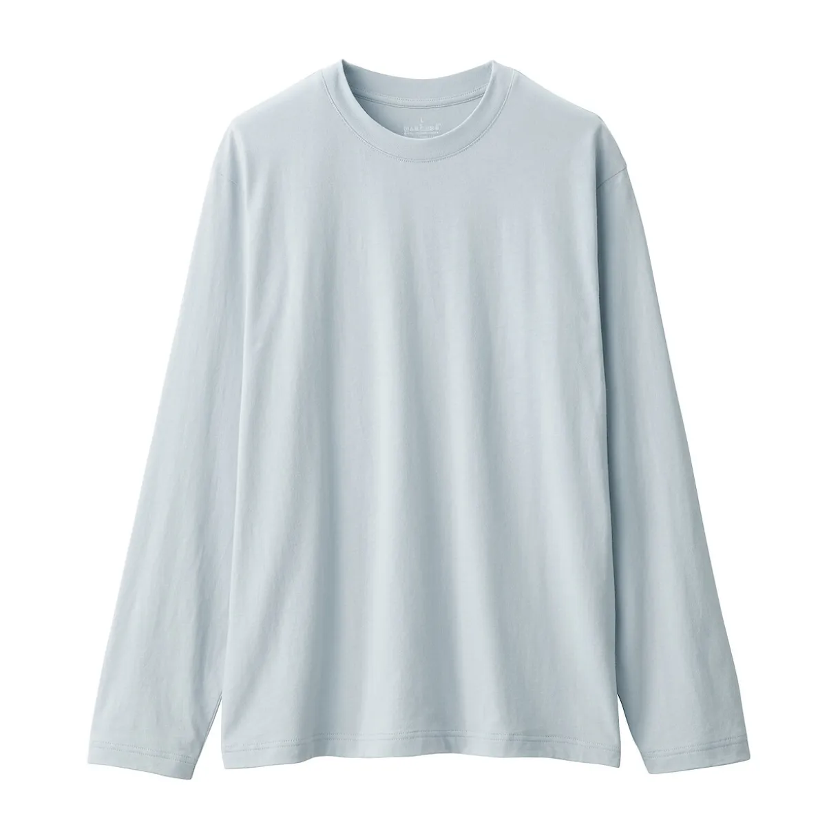T‐shirt en jersey de coton lavé manches longues pour homme
