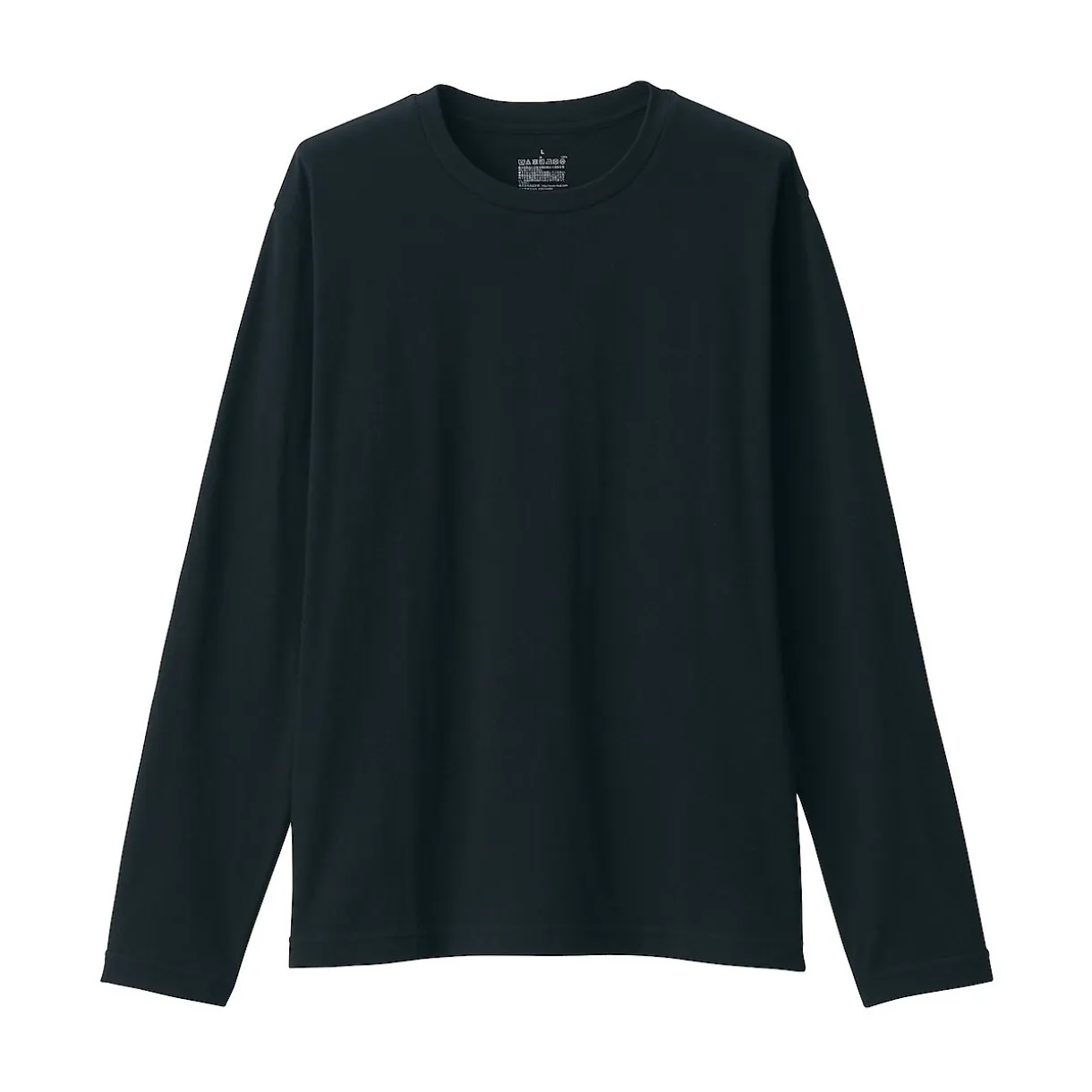 T‐shirt en jersey de coton lavé manches longues pour homme