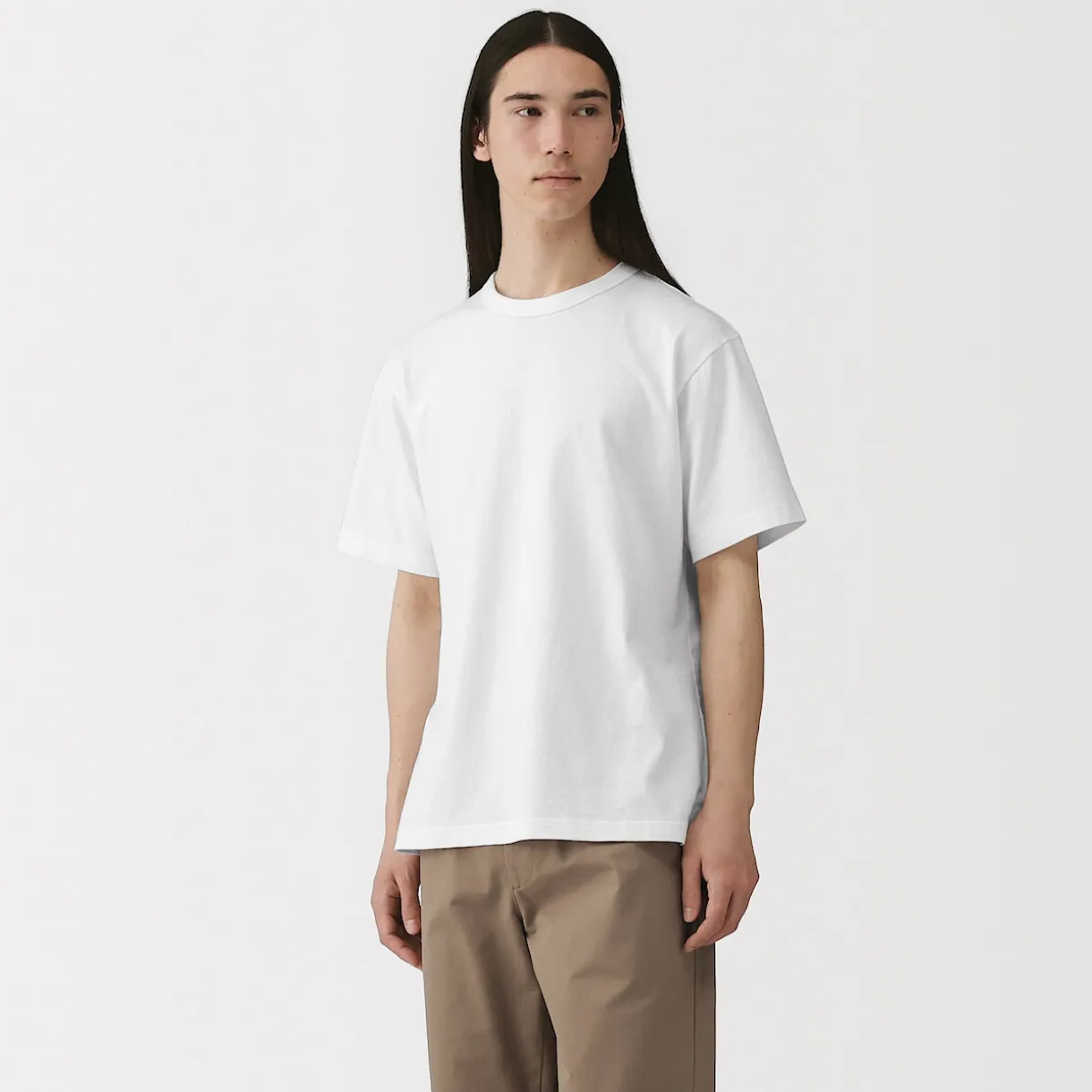 T‐shirt en jersey de coton épais manches courtes pour homme