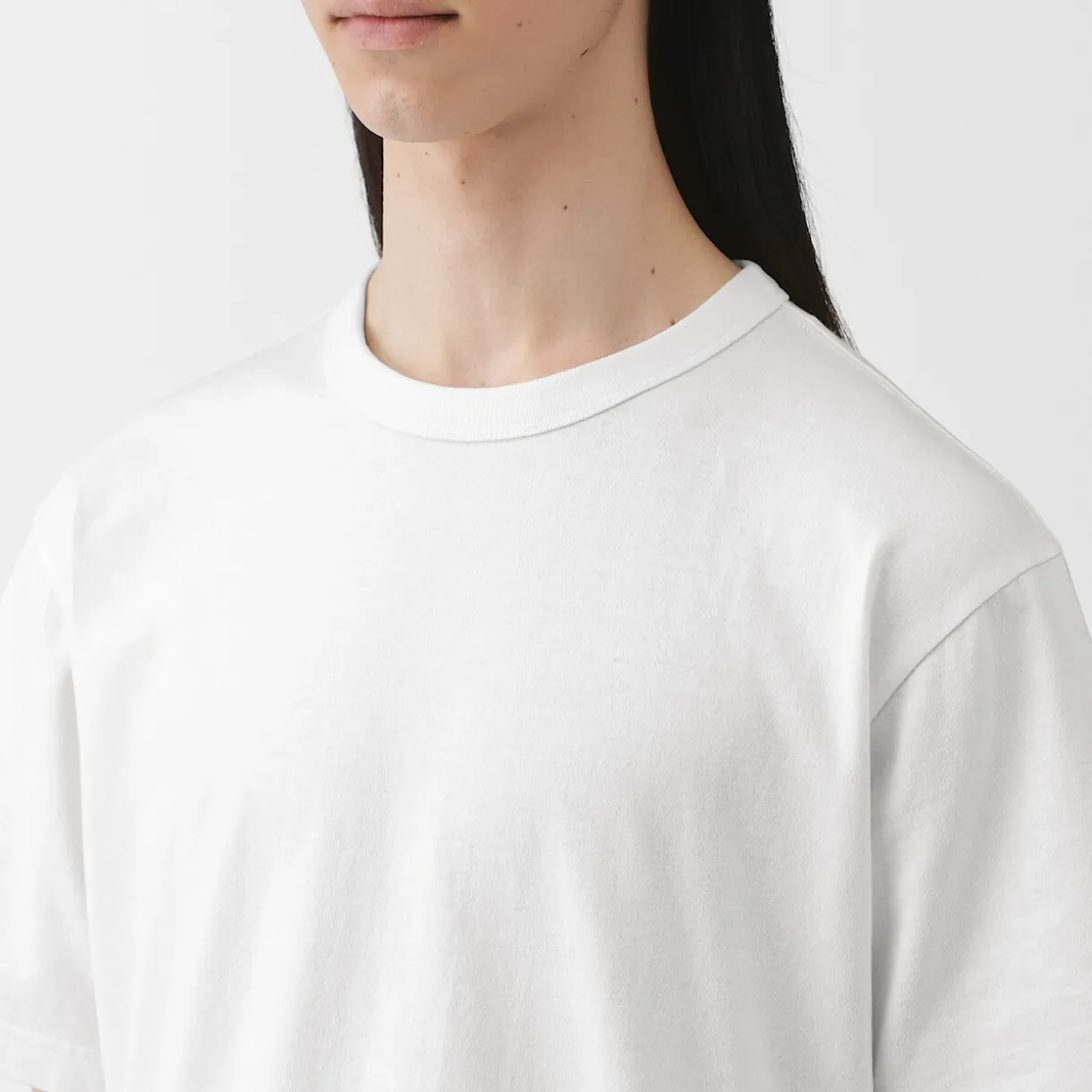 T‐shirt en jersey de coton épais manches courtes pour homme