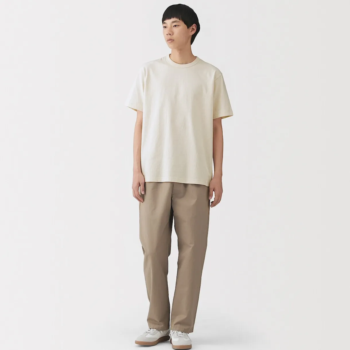 T‐shirt en jersey de coton épais manches courtes pour homme