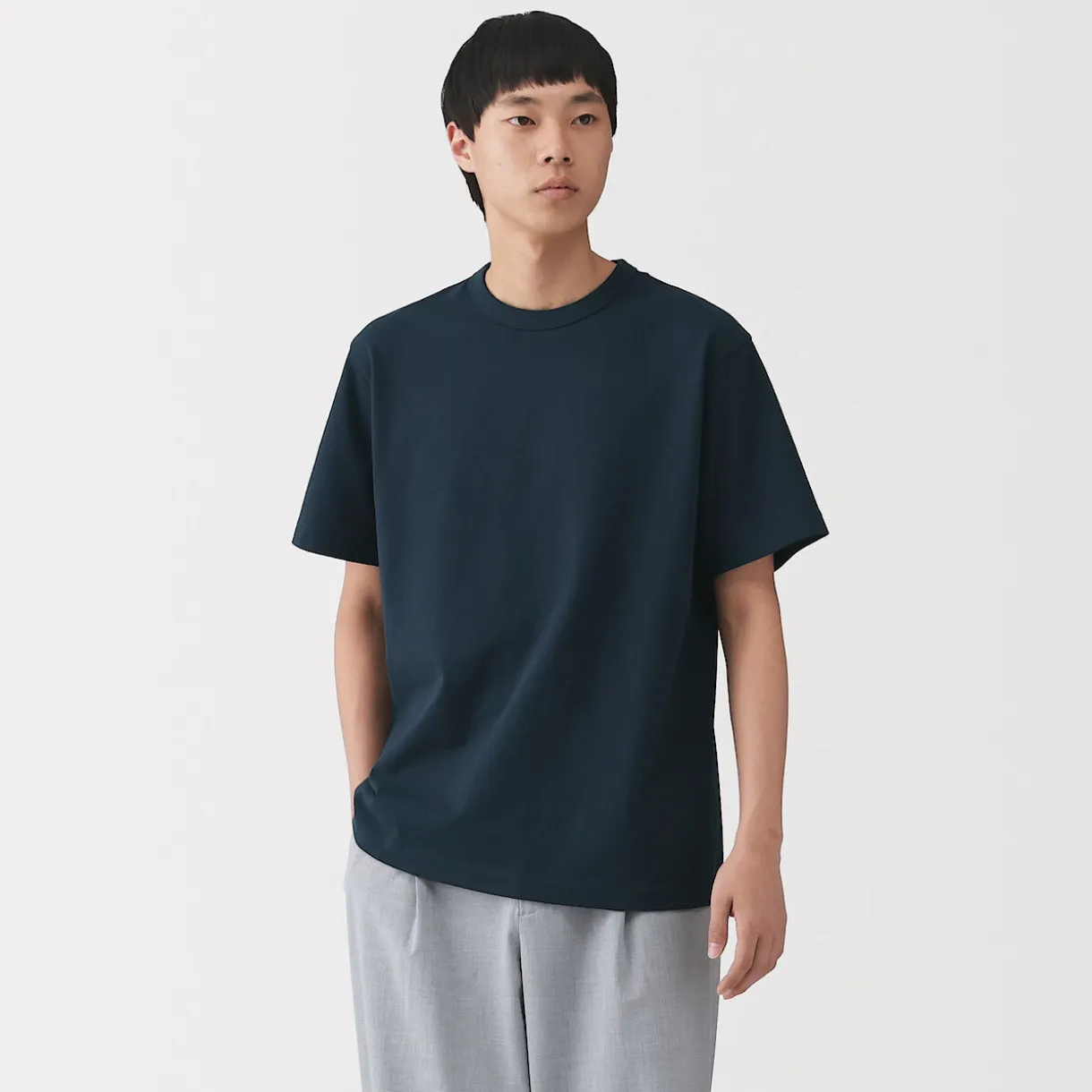 T‐shirt en jersey de coton épais manches courtes pour homme