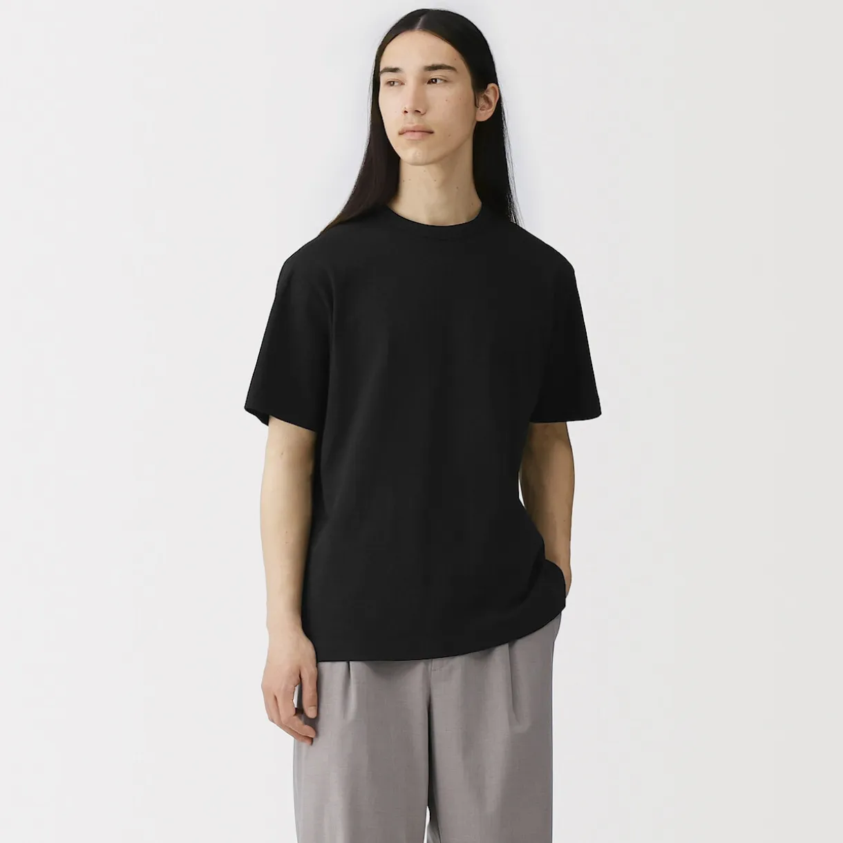 T‐shirt en jersey de coton épais manches courtes pour homme