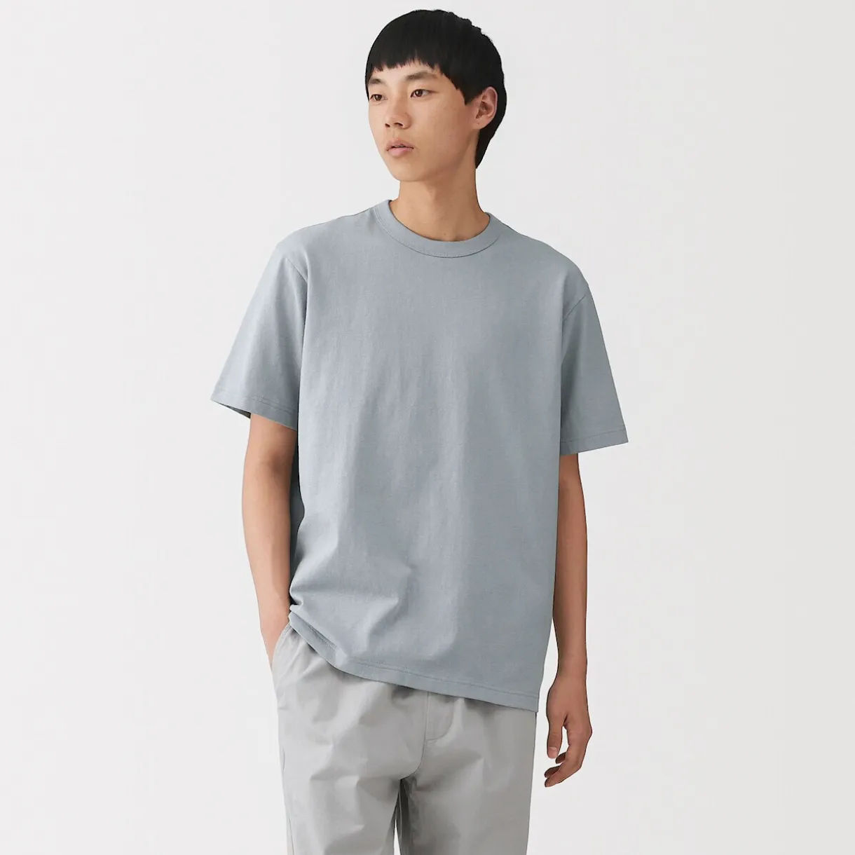 T‐shirt en jersey de coton épais manches courtes pour homme
