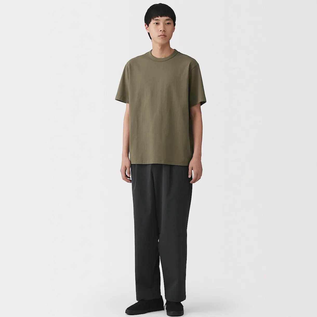 T‐shirt en jersey de coton épais manches courtes pour homme