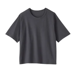 T-shirt en jersey de coton biologique hautement torsadé pour femme