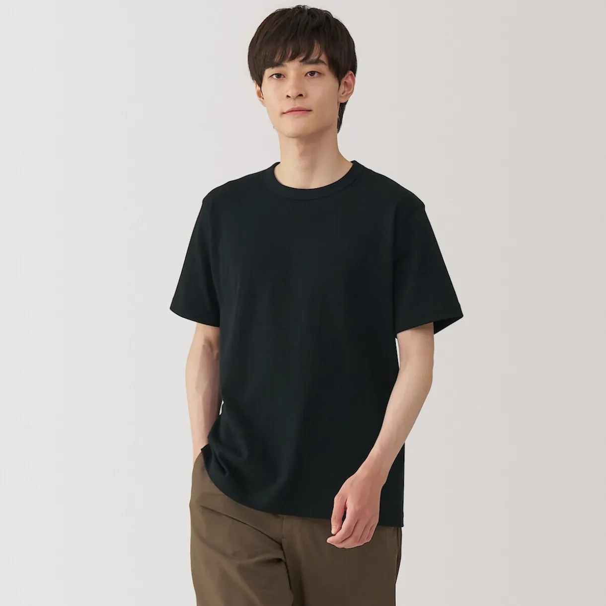 T‐shirt en jersey de coton épais manches courtes pour homme