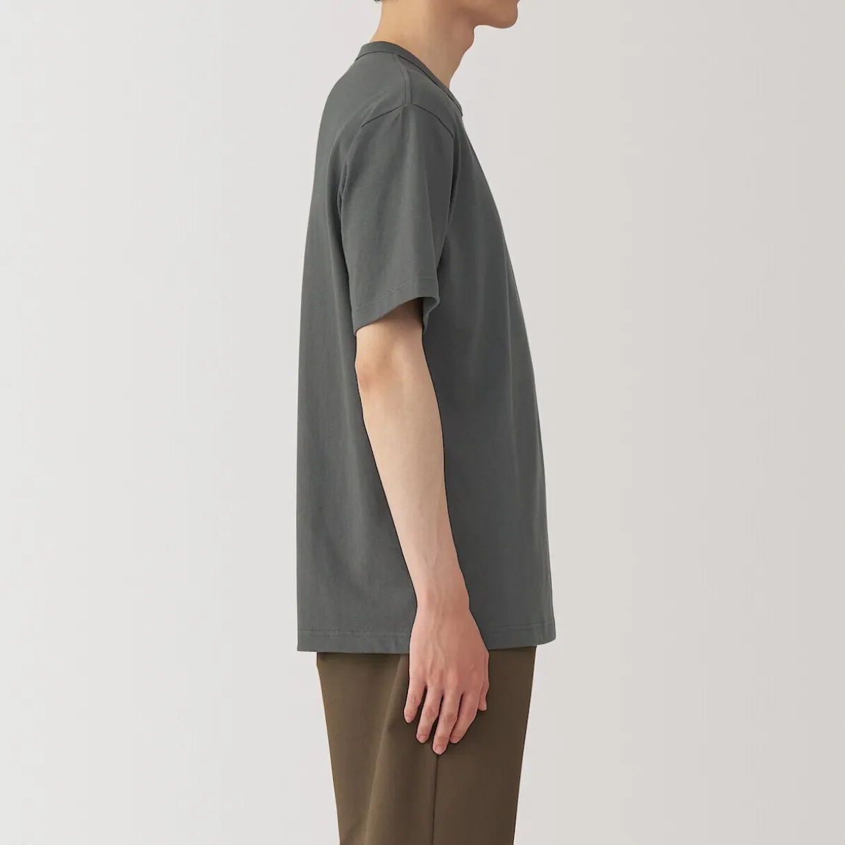 T‐shirt en jersey de coton épais manches courtes pour homme