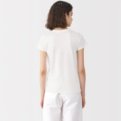 T‐shirt en lin et coton pour femme