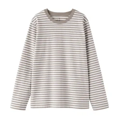 T‐shirt manches longues en coton mélangé pour femme