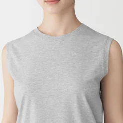 T-shirt sans manches en jersey pour femme