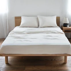 Tête de lit plateforme double en chêne
