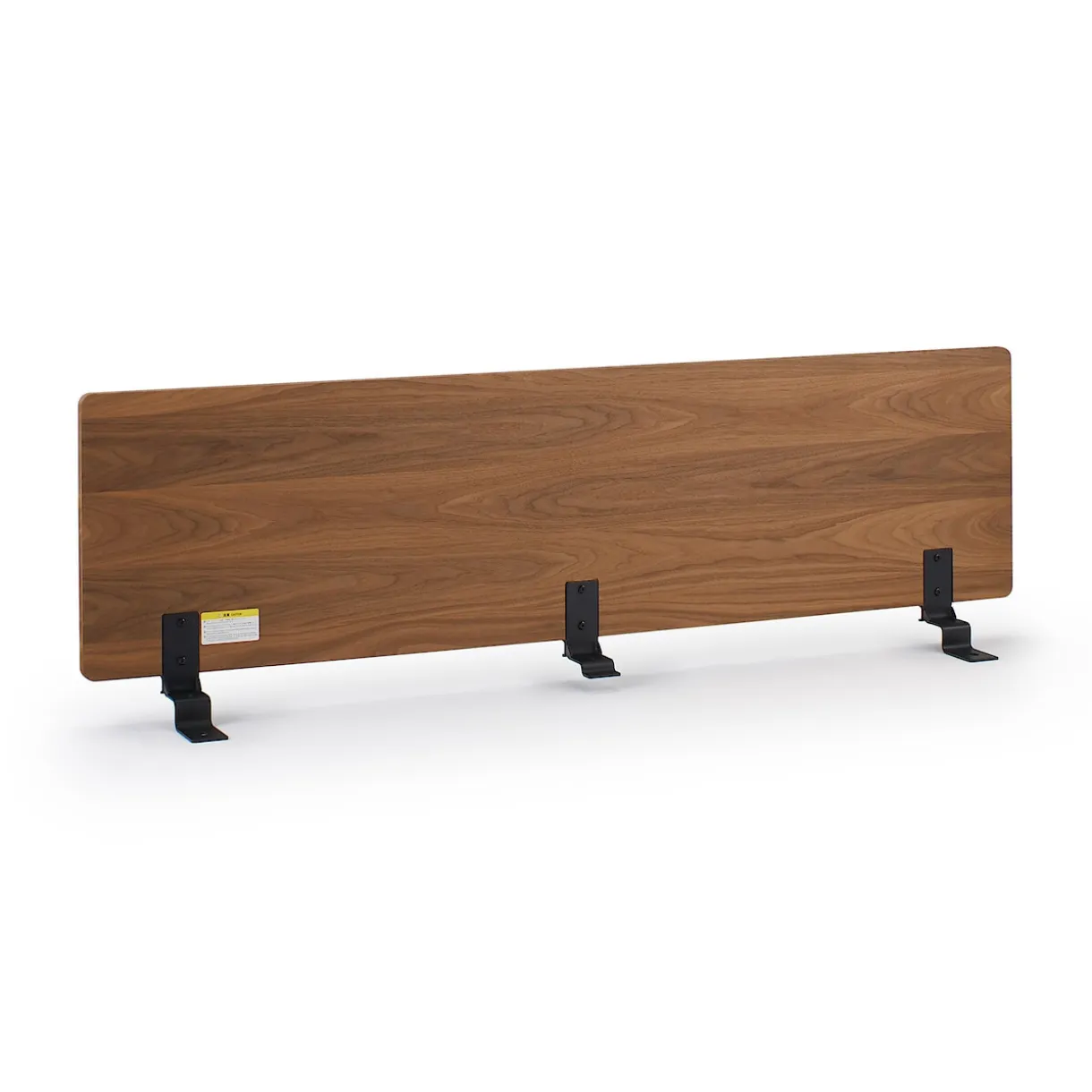 Tête de lit plateforme large double en noyer