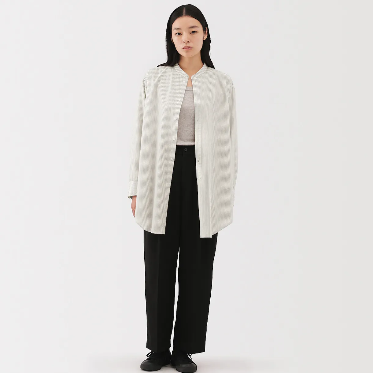 Tunique en popeline de coton pour femme