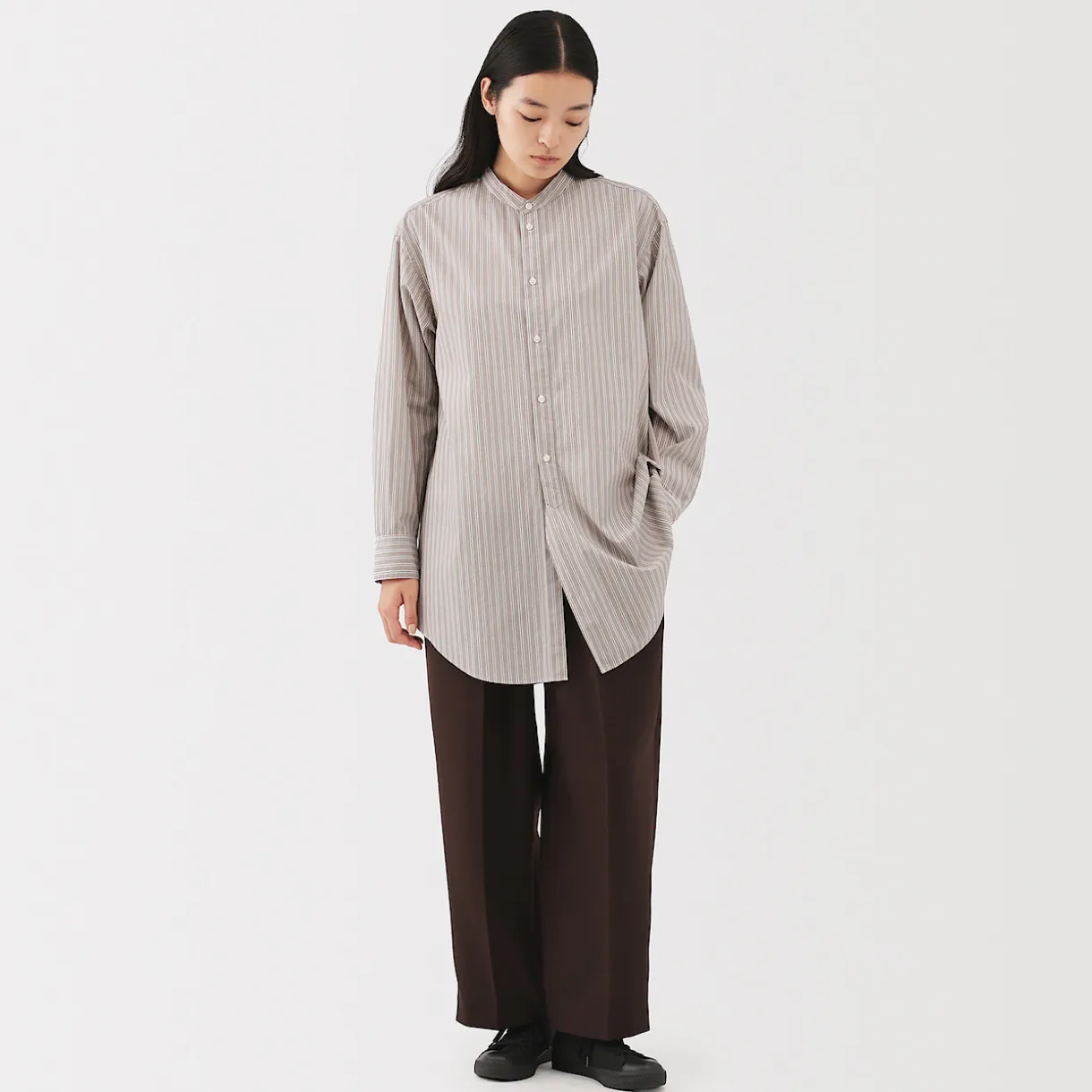 Tunique en popeline de coton pour femme