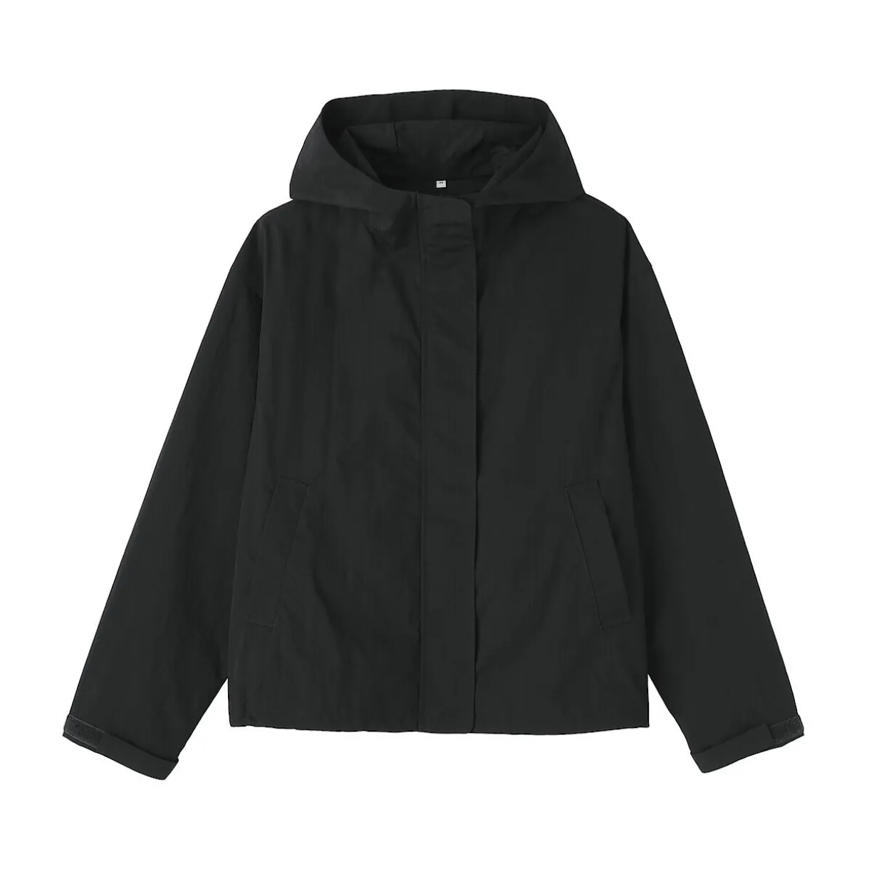 Veste à capuche déperlante et compacte en nylon pour femme