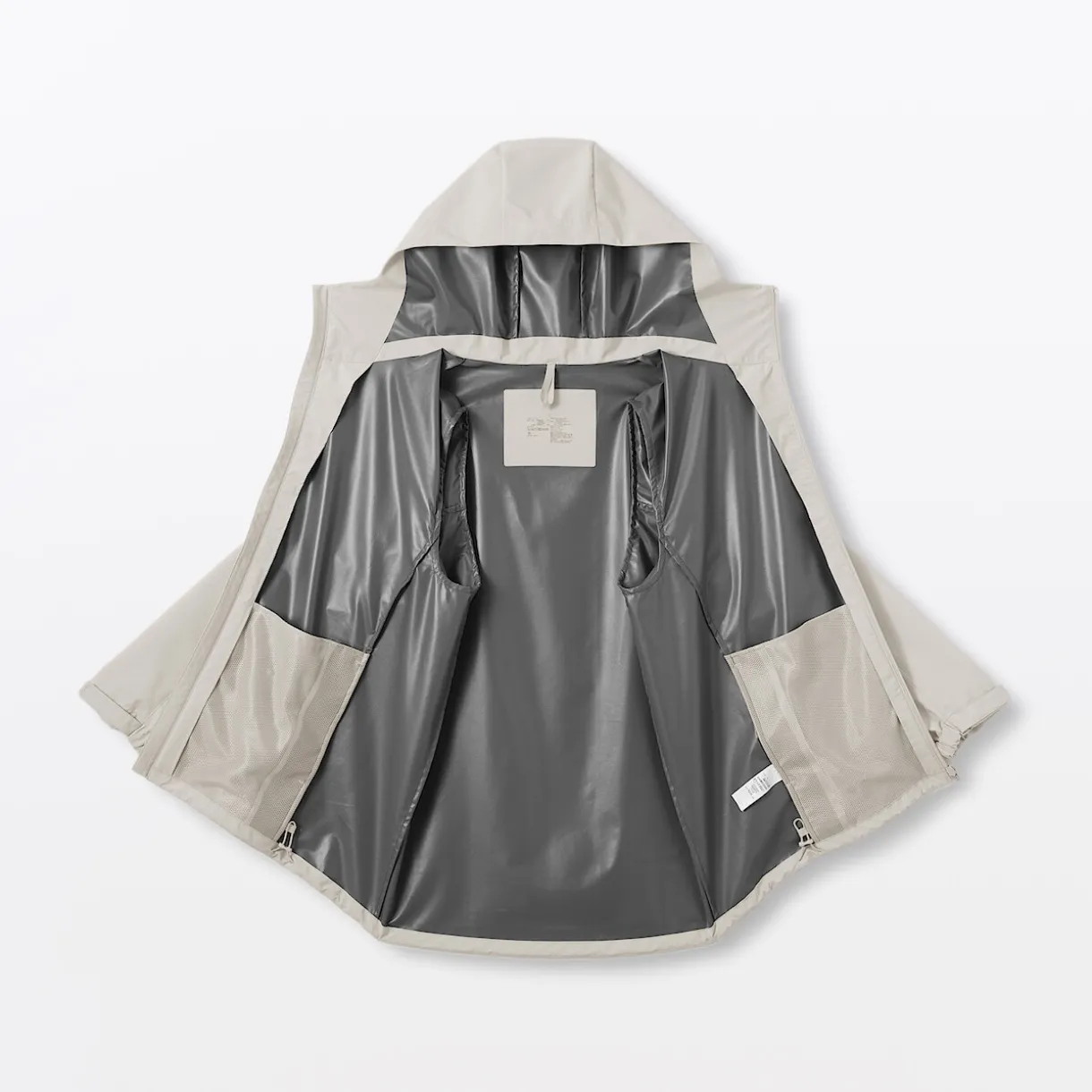 Veste à capuche en polyester déperlante pour homme