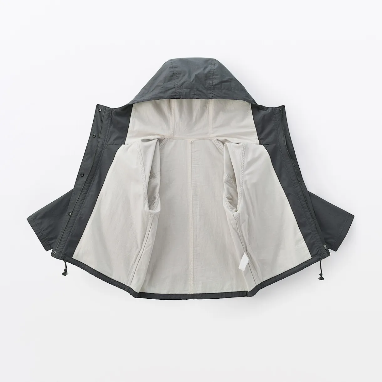 Veste à capuche en toile de coton léger pour femme