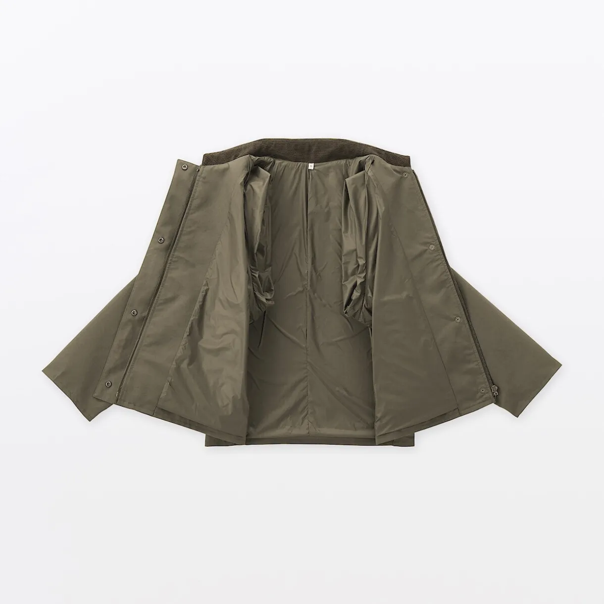Veste à col montant en velours côtelé déperlant pour femme