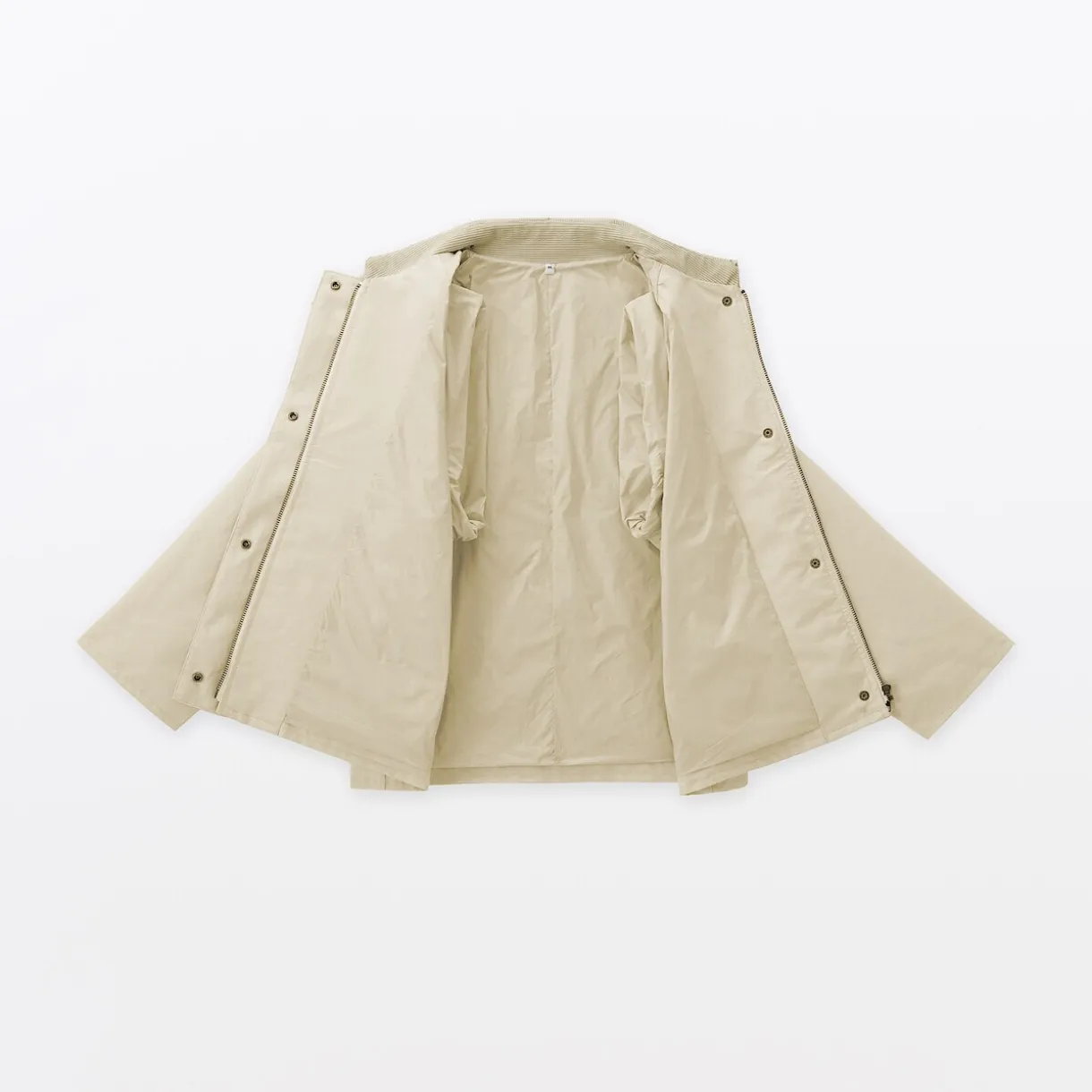 Veste à col montant en velours côtelé déperlant pour femme
