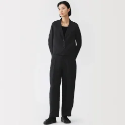 Veste courte en lin et lyocell pour femme