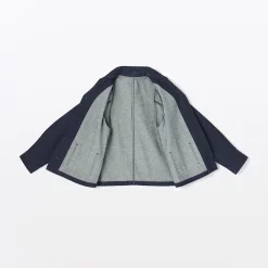 Veste de travail en denim mélangé kapok pour femme