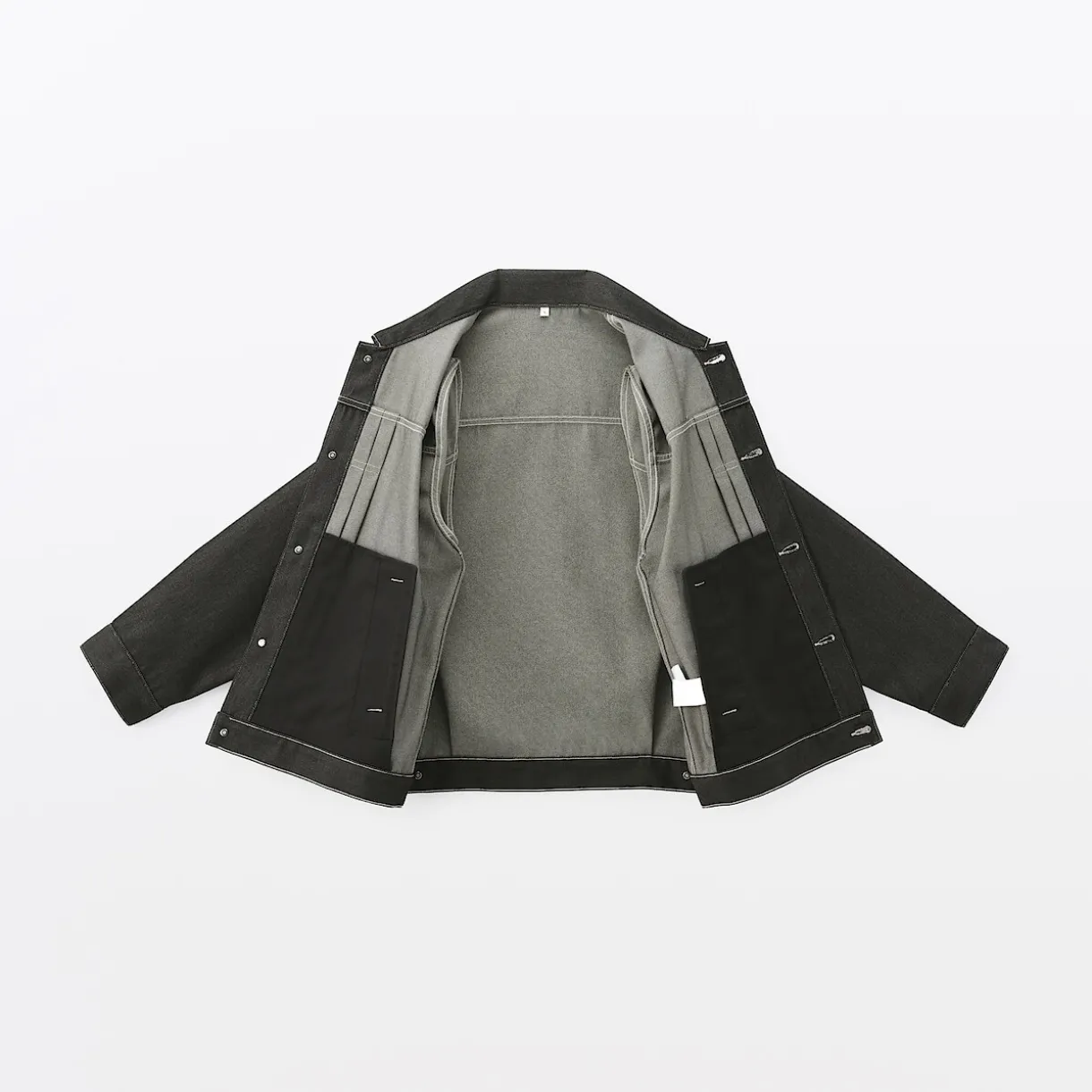Veste en denim polyester recyclé pour homme
