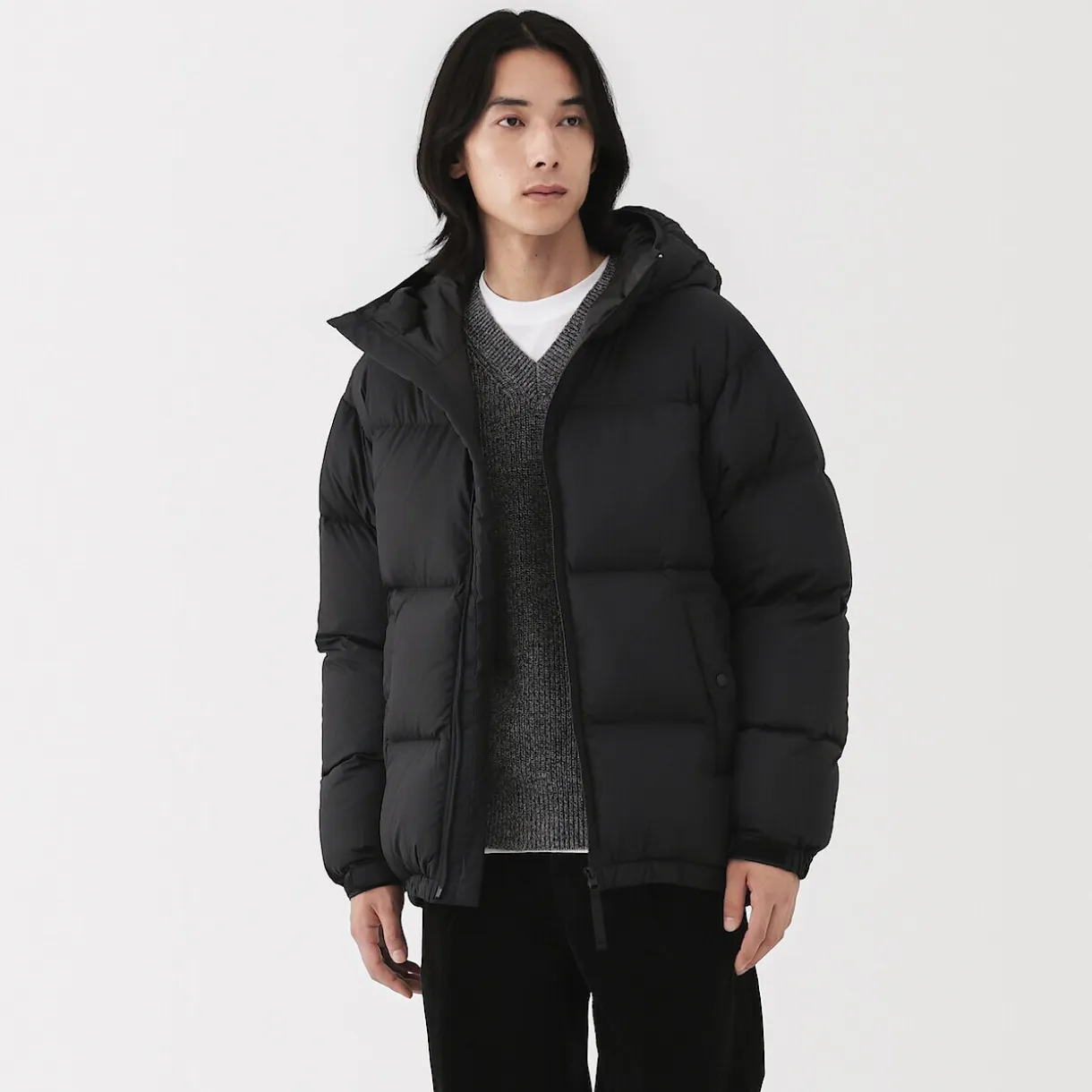 Veste imperméable à capuche pour homme