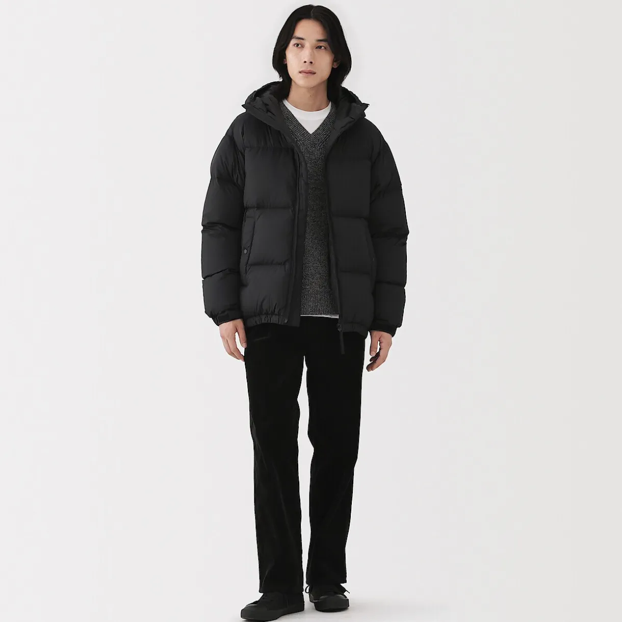 Veste imperméable à capuche pour homme