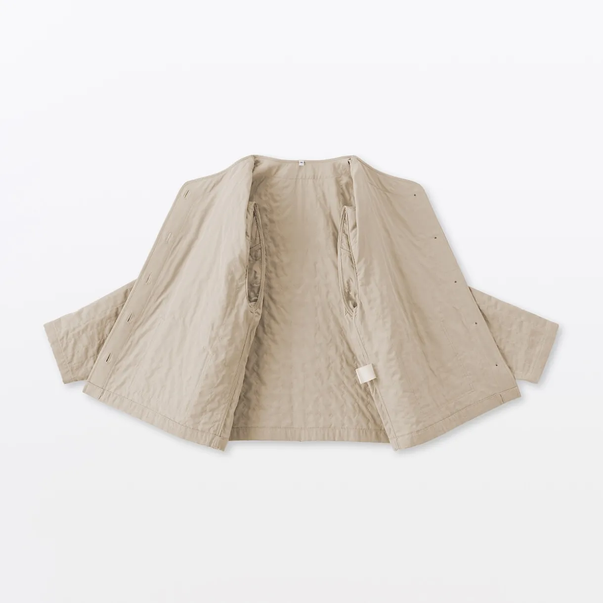 Veste matelassée en gaze double de kapok mélangé pour femme