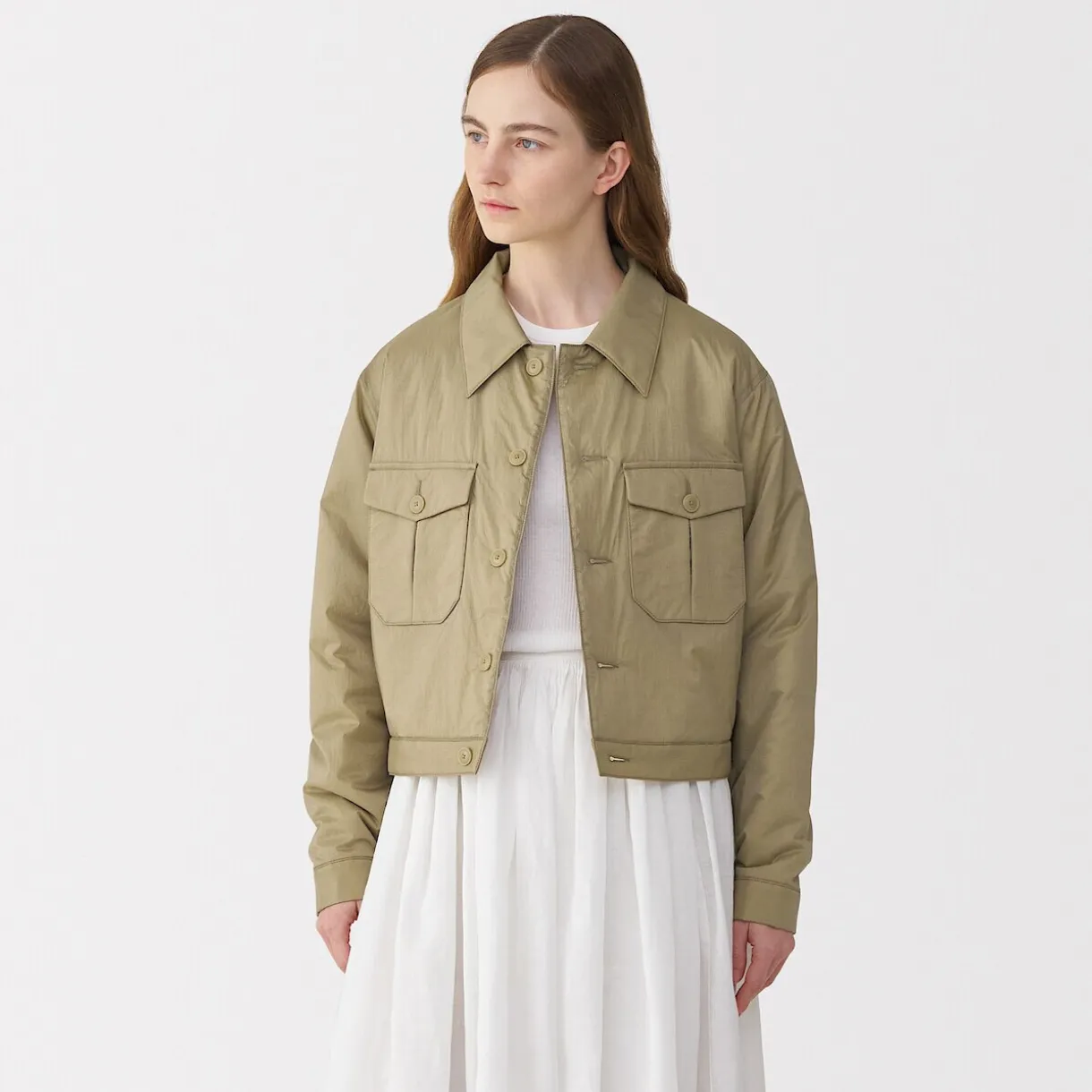 Veste matelassée en nylon recyclé pour femme